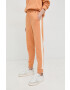 Weekend Max Mara pantaloni de trening din bumbac femei culoarea portocaliu modelator - Pled.ro