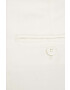 Weekend Max Mara pantaloni din amestec de in culoarea bej lat high waist - Pled.ro