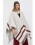 Weekend Max Mara poncho de lana culoarea gri călduros - Pled.ro