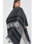 Weekend Max Mara poncho de lana culoarea maro light - Pled.ro