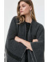 Weekend Max Mara poncho de lana culoarea maro light - Pled.ro