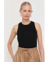 Weekend Max Mara top femei culoarea negru - Pled.ro