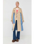 Weekend Max Mara trenci femei culoarea bej de tranzitie oversize - Pled.ro