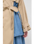 Weekend Max Mara trenci femei culoarea bej de tranzitie oversize - Pled.ro