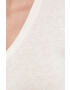 Weekend Max Mara tricou de in culoarea bej - Pled.ro