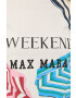 Weekend Max Mara tricou din bumbac culoarea bej - Pled.ro