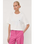 Weekend Max Mara tricou din bumbac culoarea roz - Pled.ro