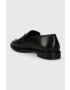 Wojas mocasini de piele femei culoarea negru cu toc plat 4625551 - Pled.ro