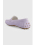 Wojas mocasini din piele intoarsa femei culoarea violet cu toc plat 4620966 - Pled.ro