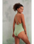 women'secret costum de baie culoarea verde cupa moale - Pled.ro