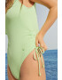 women'secret costum de baie dintr-o bucată Boldness culoarea verde cupa moale - Pled.ro