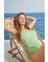 women'secret costum de baie dintr-o bucată Boldness culoarea verde cupa moale - Pled.ro