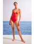 women'secret costum de baie dintr-o bucată Perfect Fit Summer culoarea rosu cupa usor rigidizata - Pled.ro