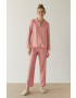 women'secret Pijama femei culoarea roz bumbac - Pled.ro