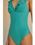 women'secret costum de baie dintr-o bucată PERFECT FIT 1 culoarea turcoaz cupa moale 5525799 - Pled.ro