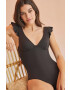 women'secret costum de baie dintr-o bucată PERFECT FIT 1 culoarea negru cupa rigidizata 5525796 - Pled.ro