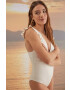 women'secret costum de baie dintr-o bucată PERFECT FIT SUMMER culoarea alb cupa usor rigidizata 5525815 - Pled.ro