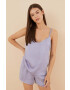 women'secret pijama SUMMER SET femei culoarea violet 2546929 - Pled.ro