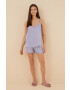 women'secret pijama SUMMER SET femei culoarea violet 2546929 - Pled.ro