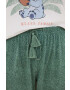 women'secret pijamale de bumbac Lilo & Stitch culoarea alb bumbac 3136934 - Pled.ro