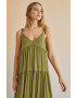 women'secret rochie JAMAICA culoarea verde midi oversize 5545114 - Pled.ro