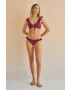 women'secret sutien de baie FOLK SUNSET culoarea bordo cupa usor rigidizata 6485411 - Pled.ro