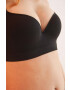 women'secret sutien SEAMLESS 3 culoarea negru neted 5105022 - Pled.ro