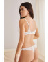 women'secret tanga FEMININE MICRO culoarea alb 8325183 - Pled.ro