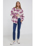 Wrangler geaca femei culoarea maro de iarna oversize - Pled.ro