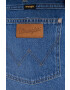 Wrangler pantaloni scurti jeans femei culoarea albastru marin neted high waist - Pled.ro