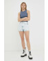 Wrangler pantaloni scurti jeans Festival femei neted high waist - Pled.ro