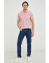 Wrangler polo de bumbac culoarea roz melanj - Pled.ro