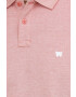 Wrangler polo de bumbac culoarea roz melanj - Pled.ro