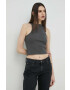 Wrangler top femei culoarea gri - Pled.ro