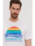 Wrangler Tricou culoarea alb - Pled.ro