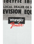 Wrangler tricou din bumbac culoarea bej cu imprimeu - Pled.ro