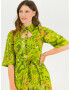 Blutsgeschwister Sneaky Diamond Rochie Verde - Pled.ro