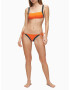 Calvin Klein Cheeky String Side Tie Vermillion Orange Partea inferioară a costumului de baie Portocaliu - Pled.ro