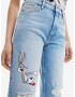 Desigual Bugs Jeans Albastru - Pled.ro