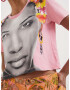 Desigual Face Tricou Roz - Pled.ro