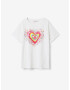 Desigual Heart Tricou pentru copii Alb - Pled.ro