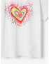 Desigual Heart Tricou pentru copii Alb - Pled.ro