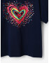 Desigual Heart Tricou pentru copii Albastru - Pled.ro