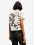 Desigual Mickey Trazos Tricou Alb - Pled.ro