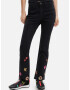 Desigual Nicole Jeans Negru - Pled.ro