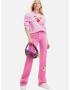 Desigual Pink Panther Hanorac Roz - Pled.ro