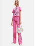 Desigual Pink Panther Smile Tricou Roz - Pled.ro