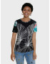 Desigual TS Leaves Tricou Negru - Pled.ro