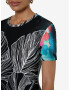 Desigual TS Leaves Tricou Negru - Pled.ro