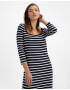 GAP Modern Squareneck Rochie Negru - Pled.ro